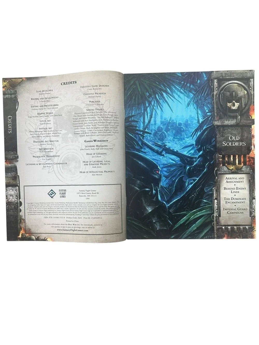 FFG Only War Game Master's Kit VG+